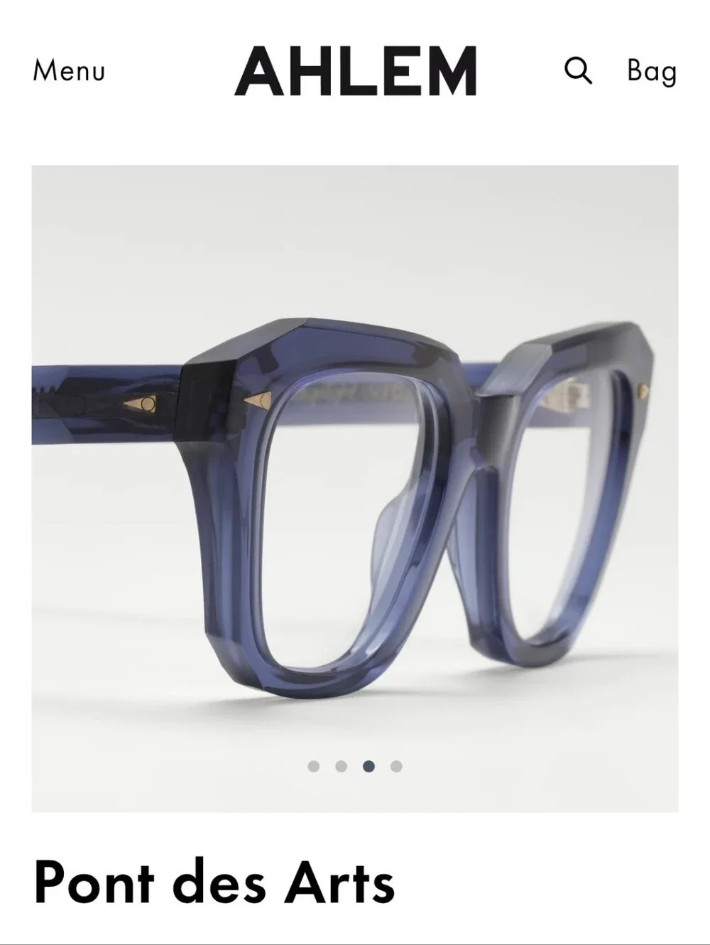 Ahlem Pont des Arts Glasses In Bluelight